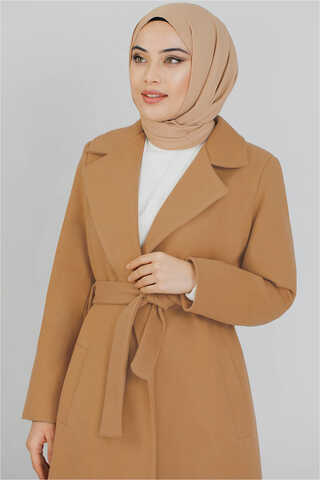 Zulays - Fit Coat Camel