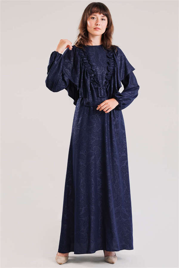 Buy Mehran Dress Navy Blue - Zülays