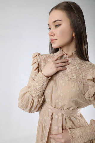 Zulays - Vintage Dress Beige (1)